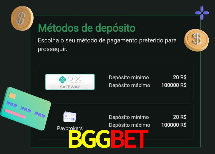 O cassino BGGbet oferece uma grande variedade de métodos de pagamento